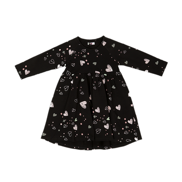 Dress KC - Printed Black